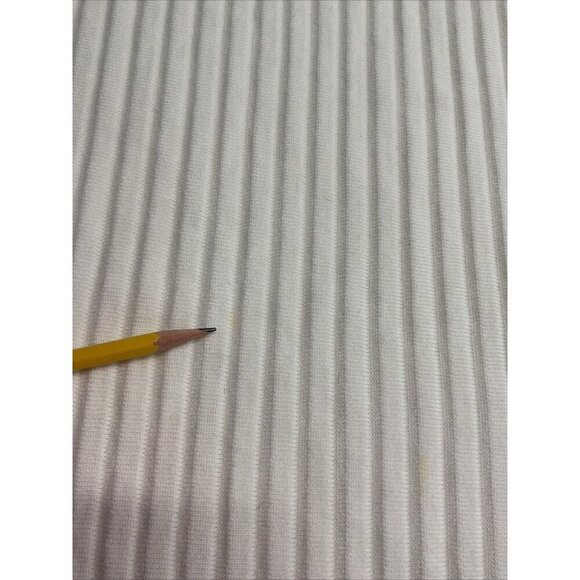 Eileen Fisher size LG Ivory Ribbed Tencel Pull On midi skirt career capsule - Picture 5 of 8